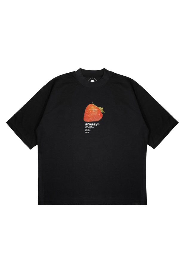 Unisex Oversize Stussy Cilek Printed Boxy Fit Thick Fabric (240Gsm) T-Shirt