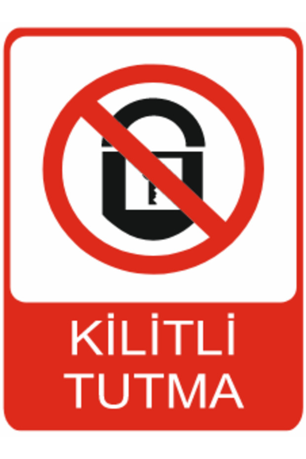 Locked Do Not Enter Decoya Printing – 3 mm Forex Warning Sign 25 cm × 35cm