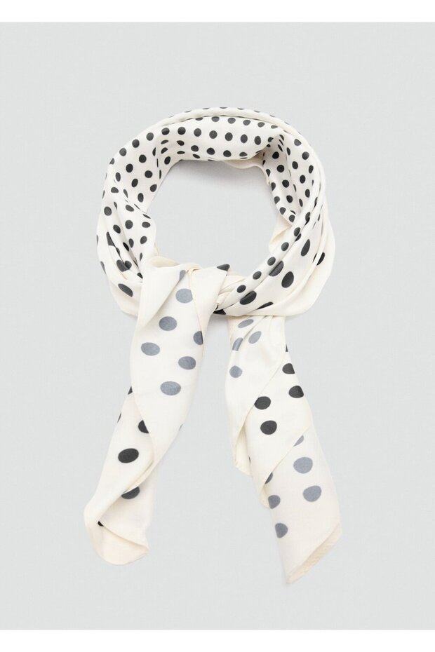 Saten puantiyeli fular - 3