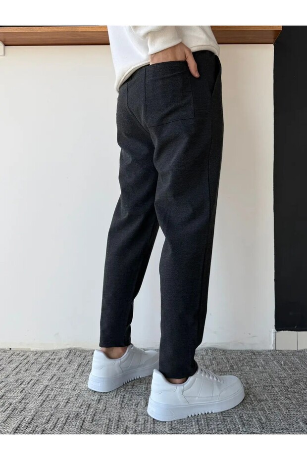 بنطلون وافل مخيط - 3