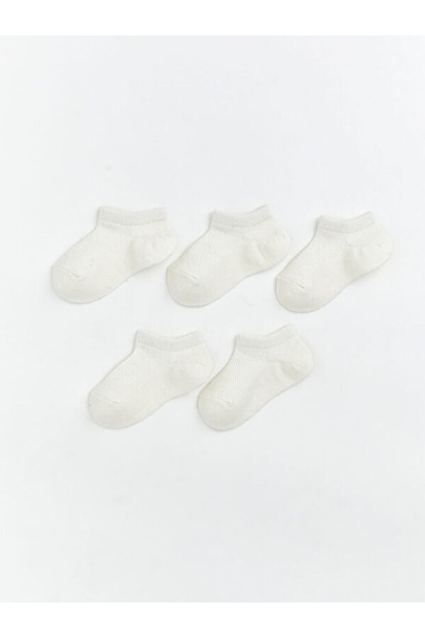 Esvab • Modern & Stylish Baby Girl Booties Socks 5-Pack