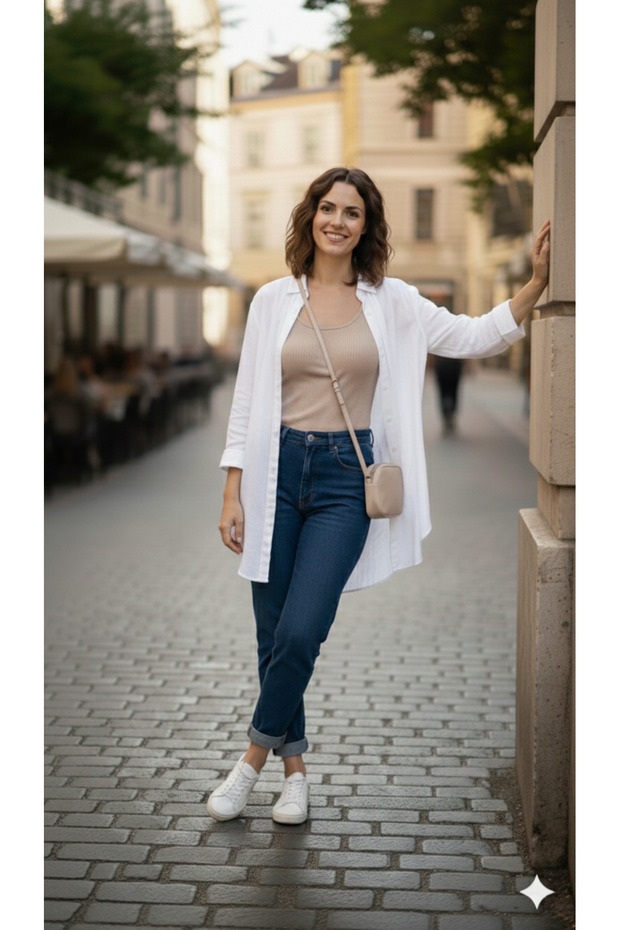 Minimalist Square Shoulder Bag with Adjustable Strap - 5