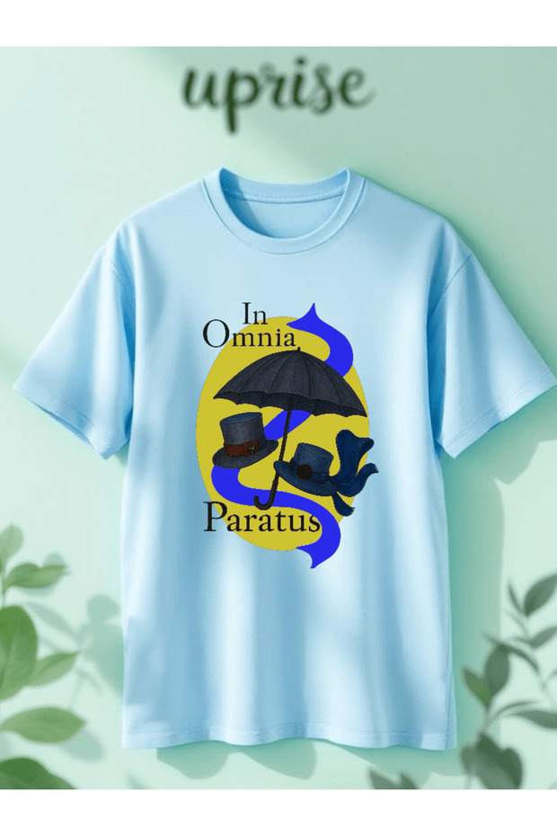 In Omnia Paratus Life and Death Brigade Gilmore Girls Printed Cotton Oversize T-Shirt
