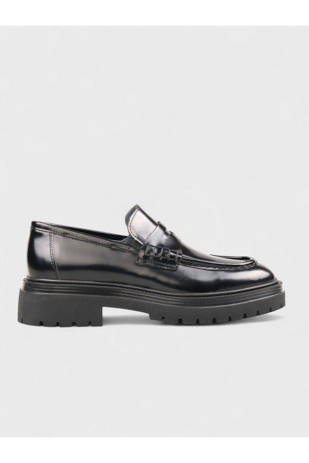 Men's winter casual shoes - 146 22508 - black opening