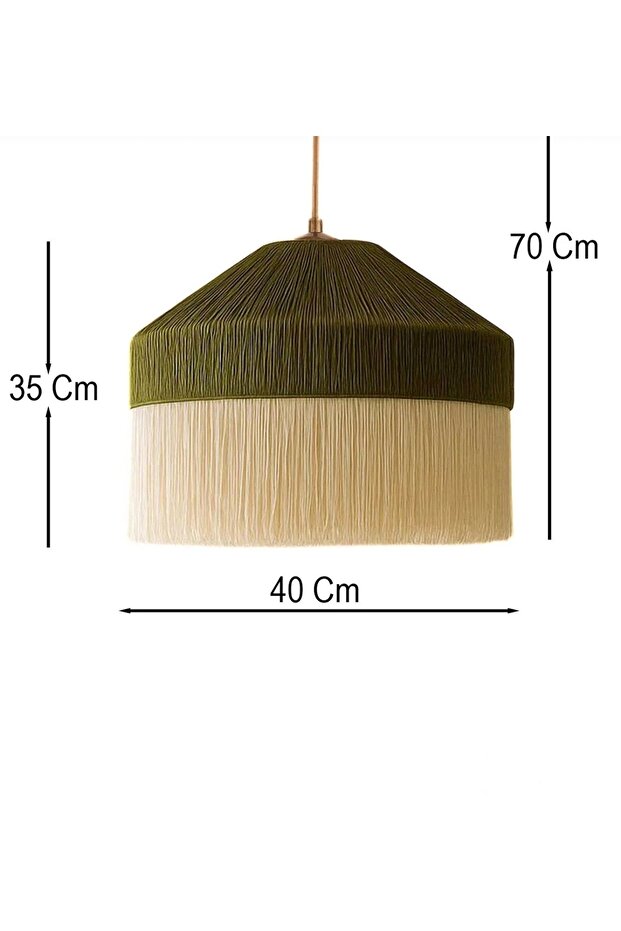 Bohem Avize, Rustik Avize, Jüt Avize, Doğal Avize, Hasır Örgü Avize, Bambu Avize, Tavan Aydınlatması - 6