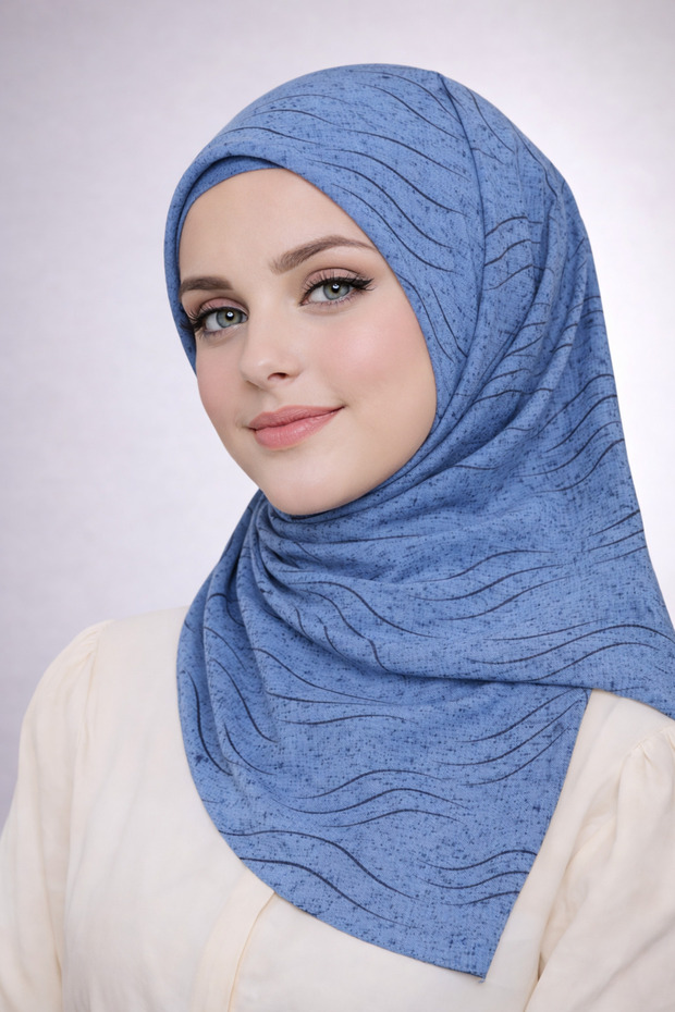 وشاح إنبا ميو جاز (جاز) منقوش 100x100 سم