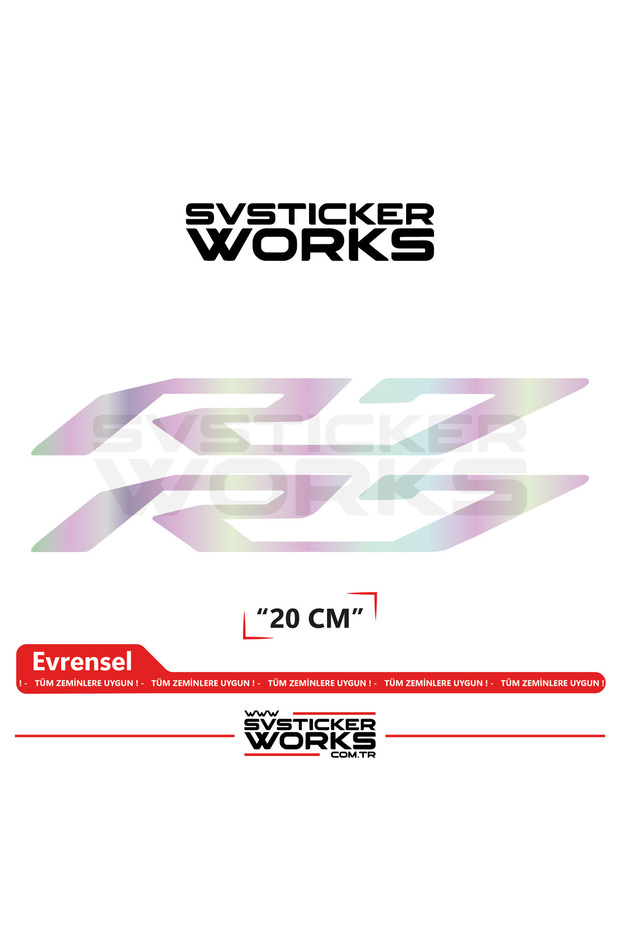 Yamaha R7 Compatible Text Sticker – High Quality Custom Cut Foil (Set of 2)