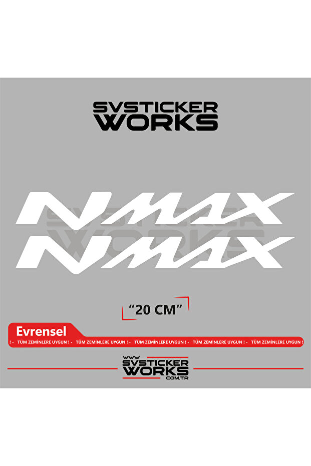 Yamaha Nmax Compatible Text Sticker – High Quality Custom Cut Foil (Set of 2)