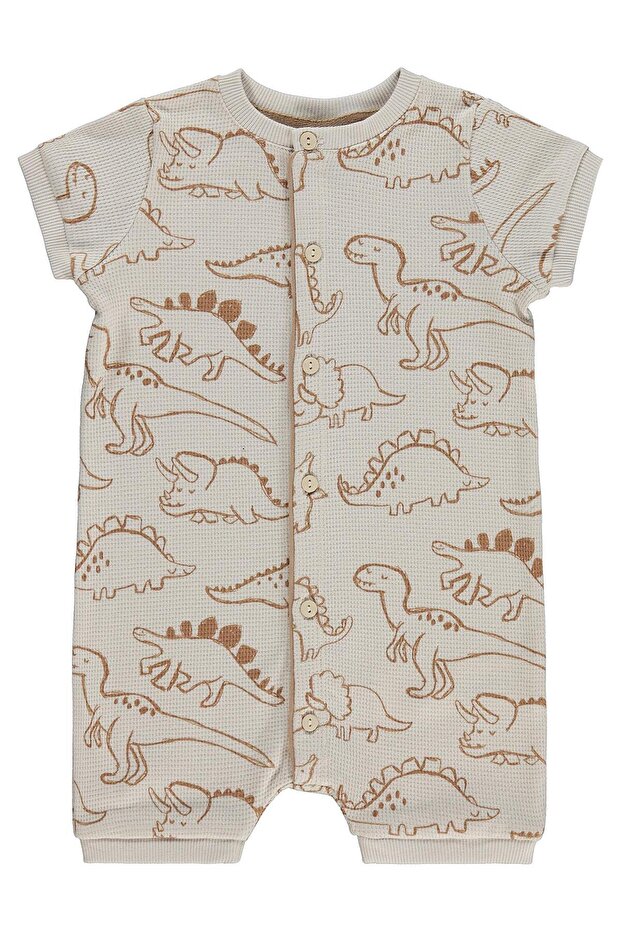 Contour Dinosaur Print 6-18 Months Jumpsuit - Beige 18-24 Months