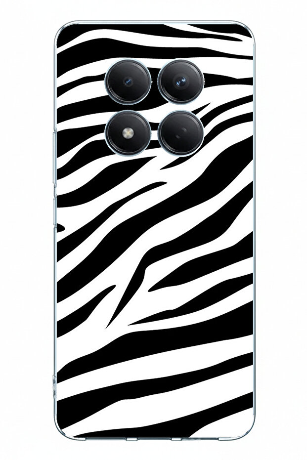 حافظة سيليكون مطبوعة بتصميم زيبرا متوافقة مع هاتف Redmi Note 15 PRO PLUS - 1