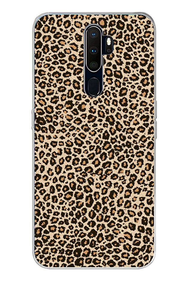 حافظة سيليكون مطبوعة بتصميم ليوبارد متوافقة مع هاتف اوبو A5/A9 2020 - 1