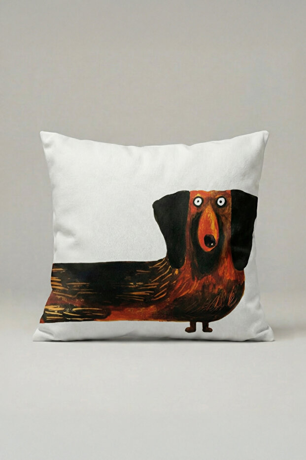 Artistic Dog Throw Pillow Cover 005 – Avant-Garde 45X45 cm Decorative Pillowcase