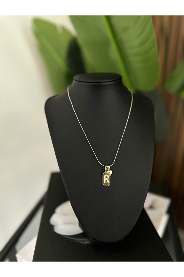 R Harf Charm Kolye - 4