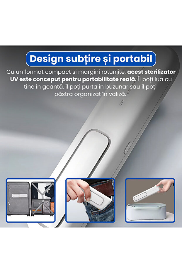 Portable UV toothbrush sterilizer with drying function. - 4