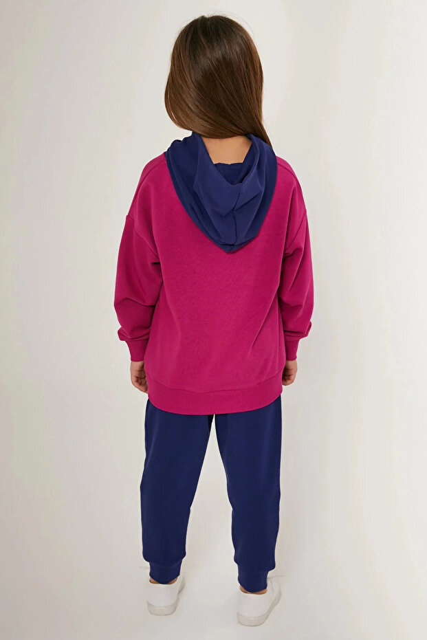 Devojčički roze trenerka set - 5