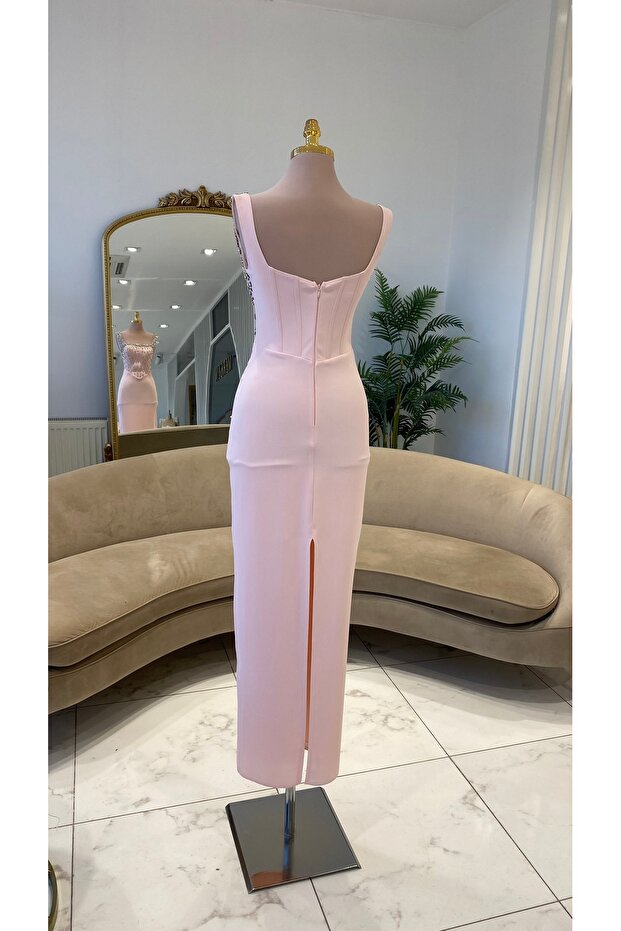 MİDİ ABİYE ELBİSE - 8