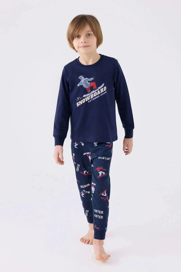 Boy double set - navy blue - 1