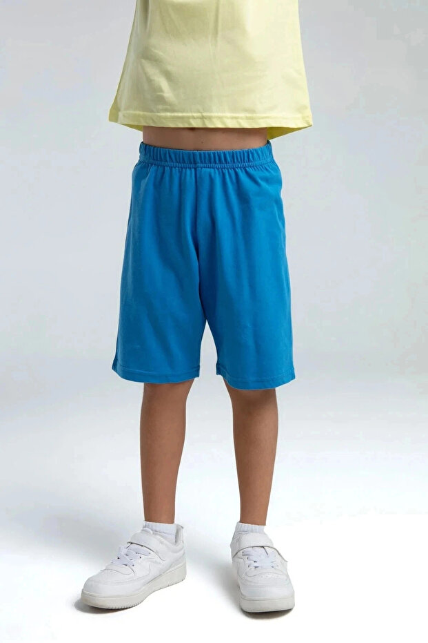 بدلة برمودا للأولاد - أصفر فاتح - 1