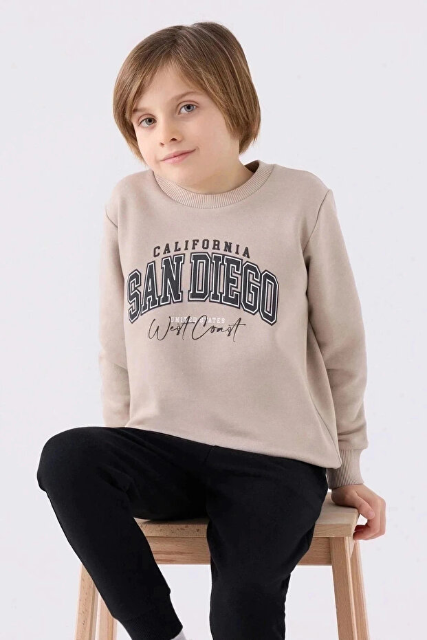 Boy's Brown Tracksuit Set - 5