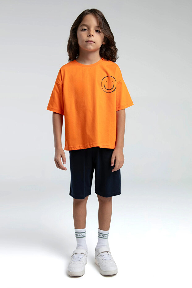 DEČAČKI BERMUDSKI SET - NARANČAST - 2