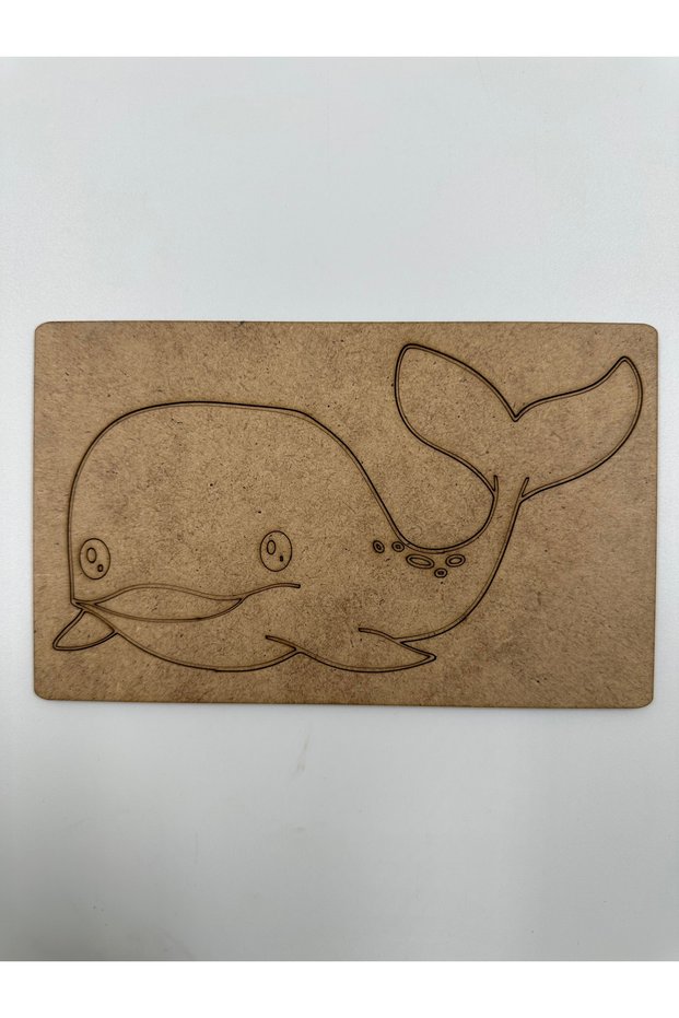 10 Pieces Wooden Whale Painting School Event Activity Art 15 cm
