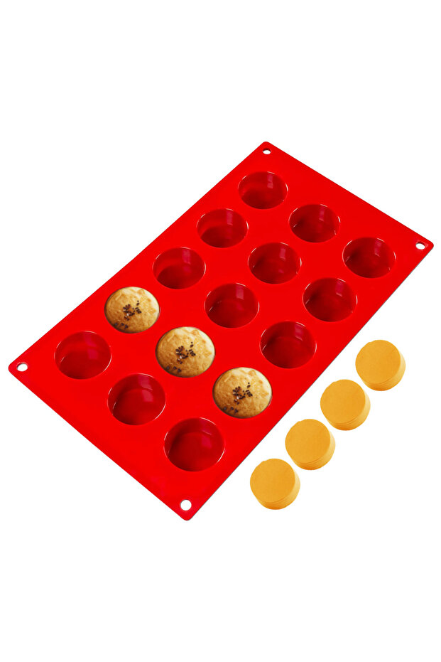 Epoxy Round Circle Mold Round Cake Mold Multiple Round Chocolate Mold Silicone 4X4X2Cm