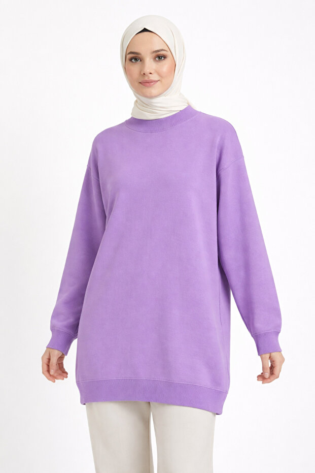 Uzun Kollu Basic Tunik – Black Modest - 1