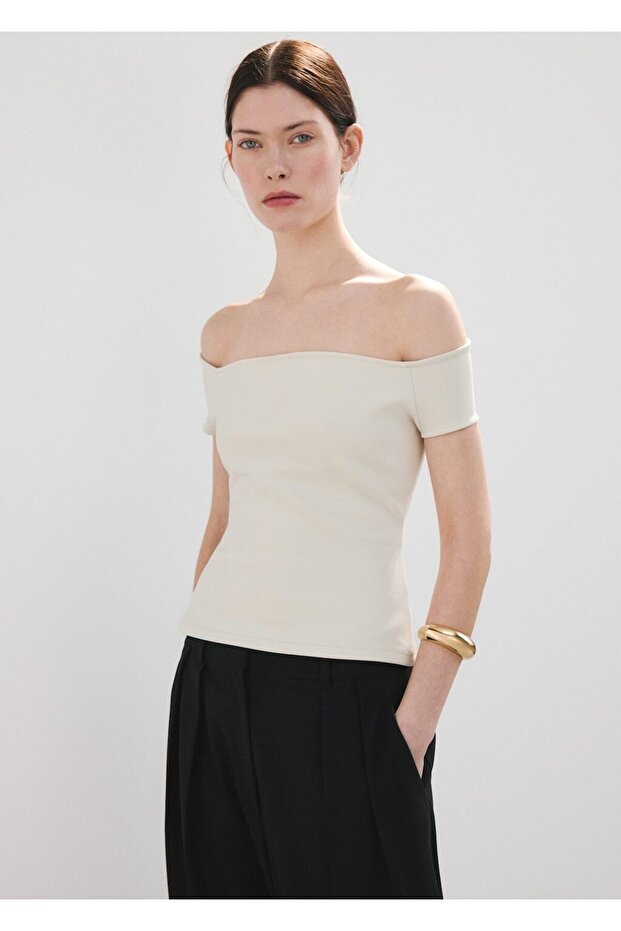 Straplez dar kesim bluz - 1