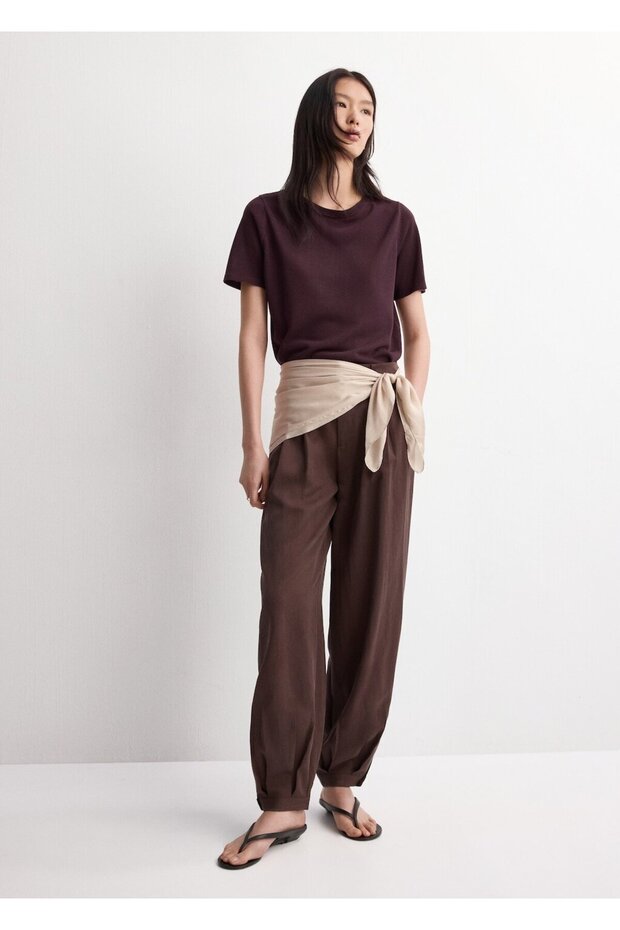 Kısa kollu triko tişört - 2