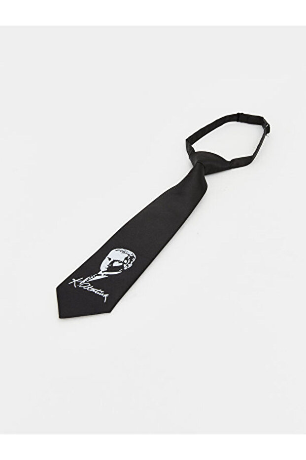 Ataturk Printed Boy's Tie from Uzg Store for Style Enthusiasts