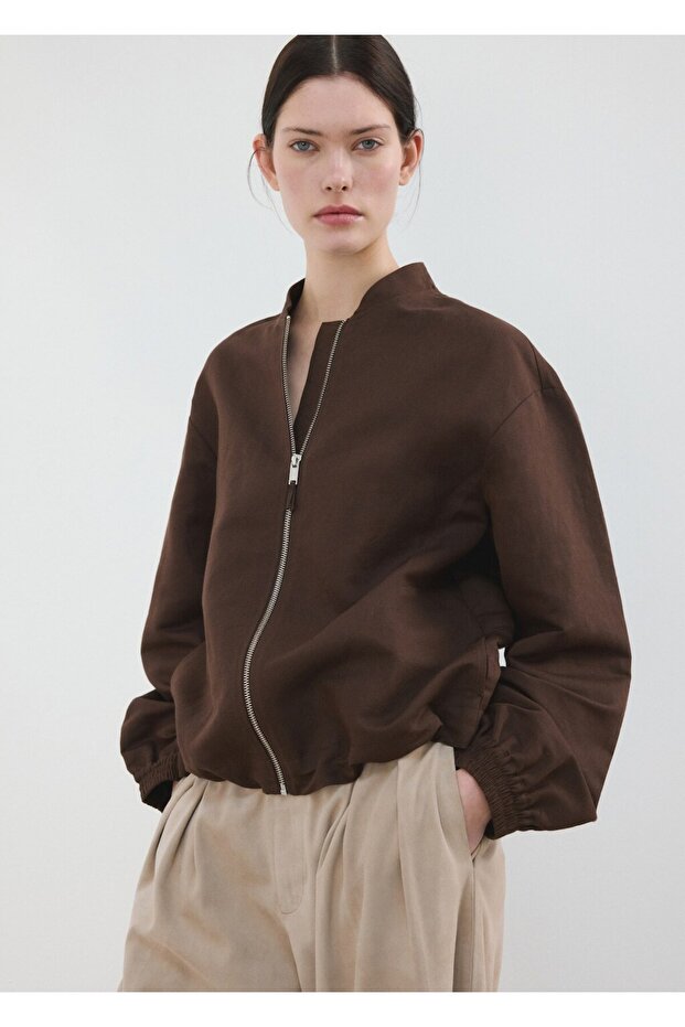 Keten bomber ceket - 1