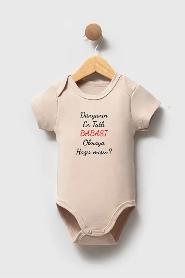 100% Cotton Baby Bodysuit - the World's Sweetest Dad - Baby Bodysuit Badi - Written Bodysuit
