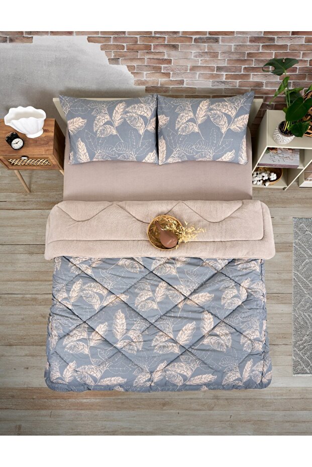 Premium Double-Sided Welsoft Quilt Set with Special Bag, Double Size 50X70, 2 Pillowcases