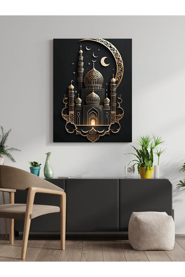 Islamic Mosque Concept Canvas Painting Home Office Kitchen Decoration Canvas Wall Painting