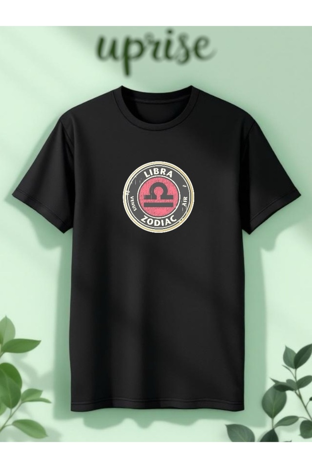 Libra Libra Zodiac Sign Astrology Zodiac Printed Cotton Oversize T-Shirt