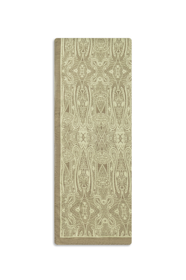 Ethnic Patterned Shawl Yellow - 2