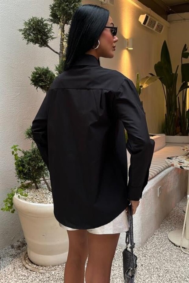 Önü Şerit Taşlı Gömlek 3448 - 4