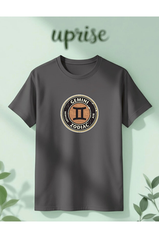 Gemini Gemini Zodiac Sign Astrology Zodiac Printed Cotton Oversize T-Shirt