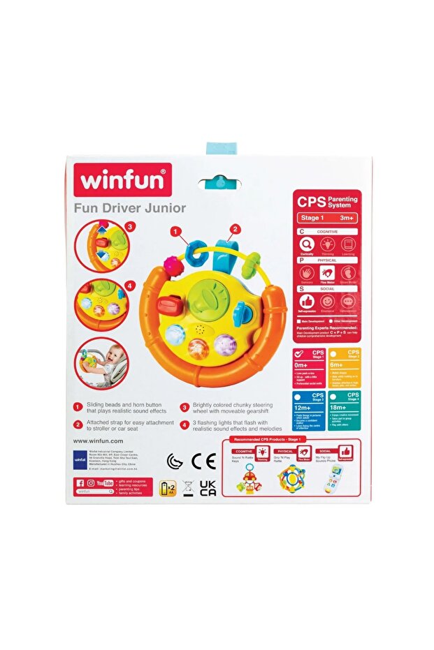 Steering Wheel Toy With Activities - 5