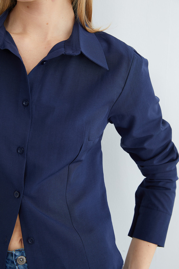 Basic Pensli Slim Fit Gömlek - 6