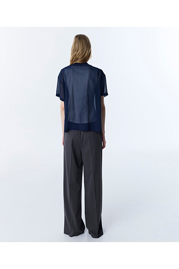 SLOGANLI ÇİFT PARÇA BLUZ - 6