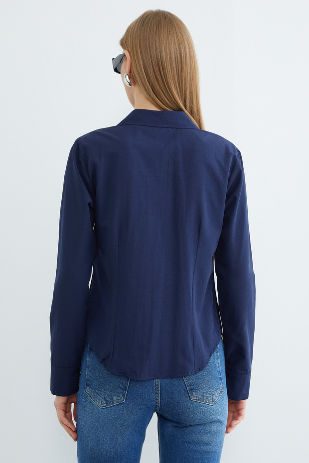 Basic Pensli Slim Fit Gömlek - 8