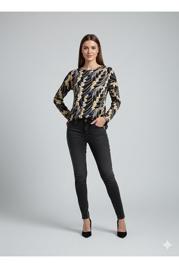 Kendinden İşlemeli Bluz 099 - 3