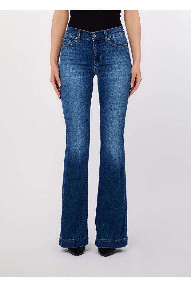 Yüksek Bel Bootcut Jean - 1