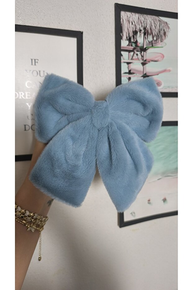 Bow Figured Feathered Plush 17 cm Automatic Buckle