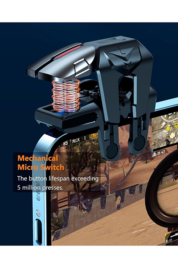 جهاز تحكم احترافي للعبة ببجي موبايل، 4 أزرار، يدعم نظامي التشغيل iOS وAndroid - 5