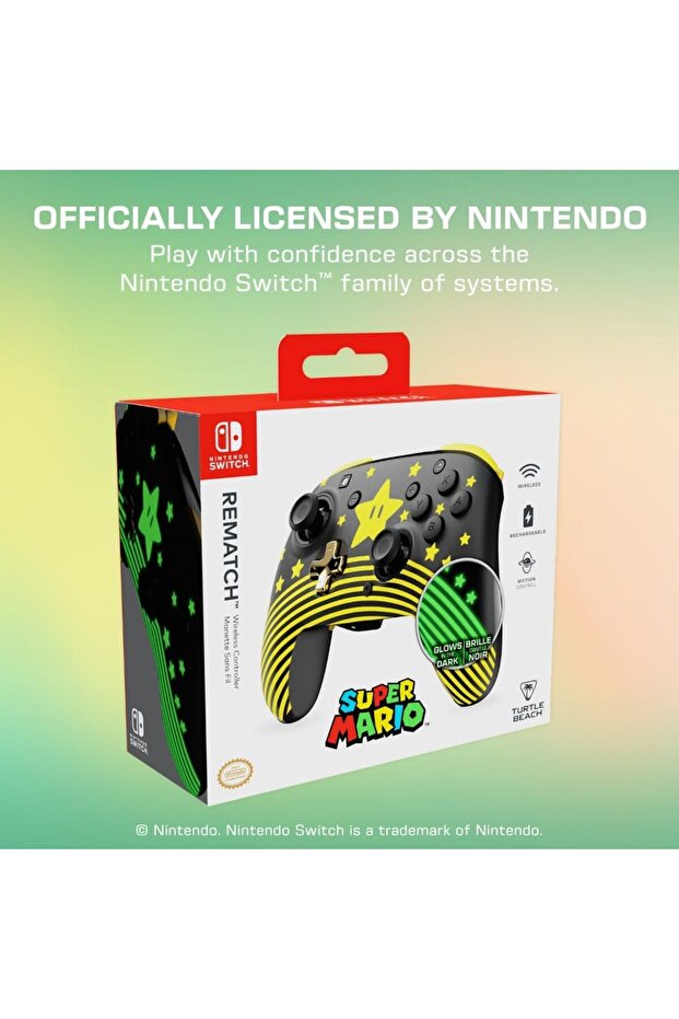 وحدة تحكم لاسلكية Turtle Beach - Rematch Super Mario Star/Nintendo Switch 2 - 7