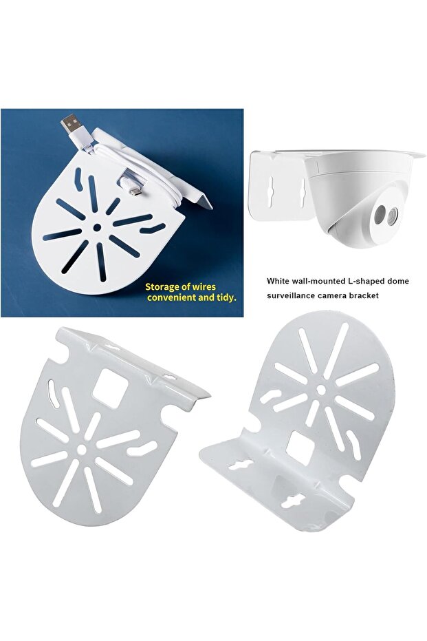 حامل تثبيت كاميرات المراقبة، لوحة تثبيت أمان على شكل حرف L من أزوني، حوامل تثبيت عالمية للجدران والأسقف - 6