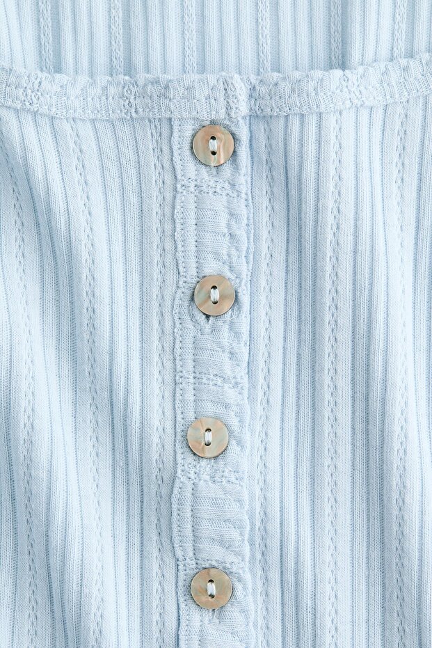 Delik Desenli Triko Üst - 2