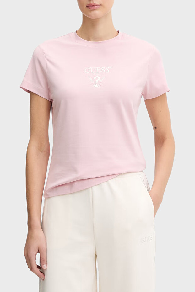 Colette Cotton Slim Fit Crew Neck Logo T-Shirt V4Yi21Kcdh1 t Shirt V4Yi21 Kcdh1 a
